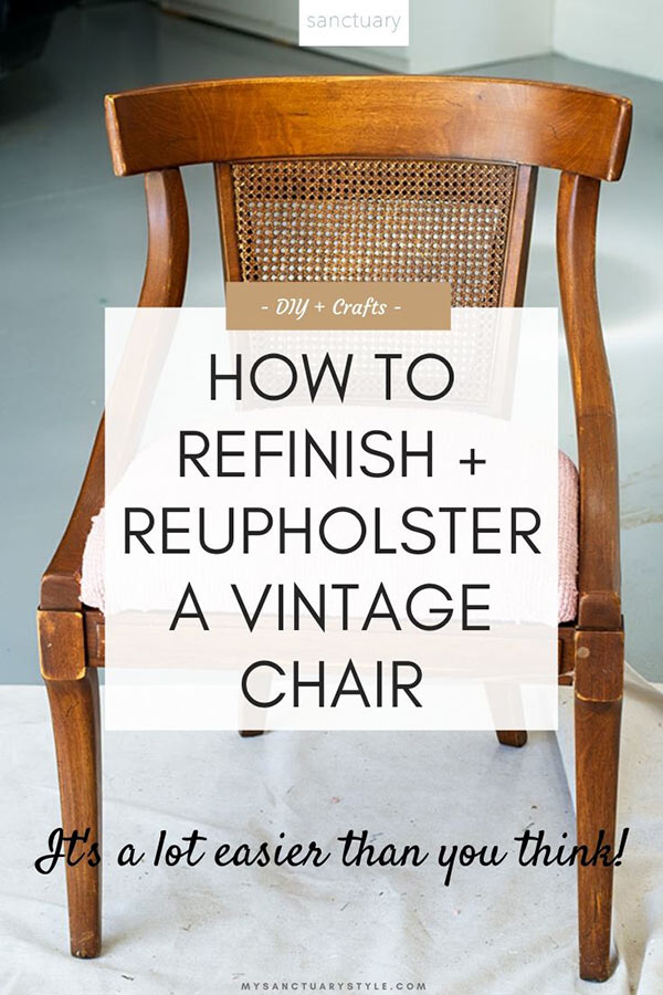 Reupholstering old chairs hot sale