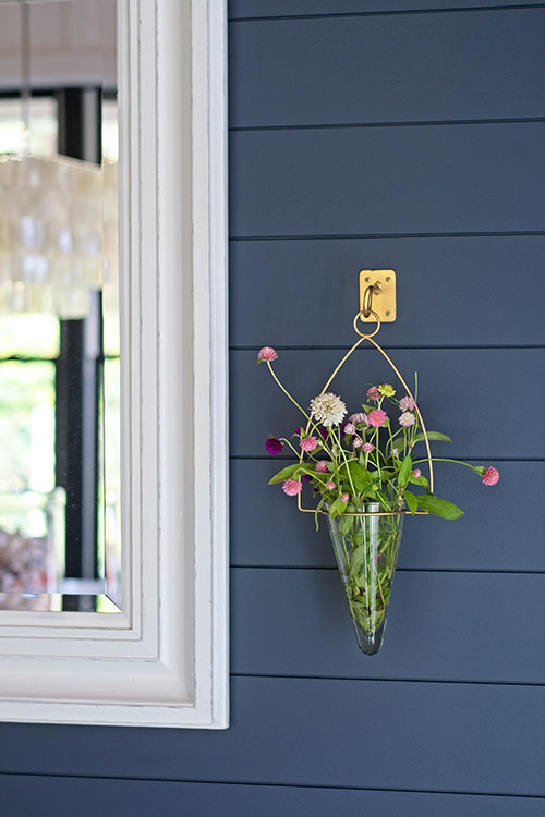 wall flower vase white mirror chandelier hale navy blue wall shiplap