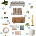 boho home decor and furniture items