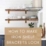 DIY - HOW TO MAKE IRON SHELF BRACKETS LOOK LIKE AGED BRASS