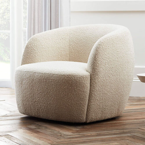 12 Dreamy "Huggable" Boucle Sherpa Chairs to Snuggle Up In • White Oak