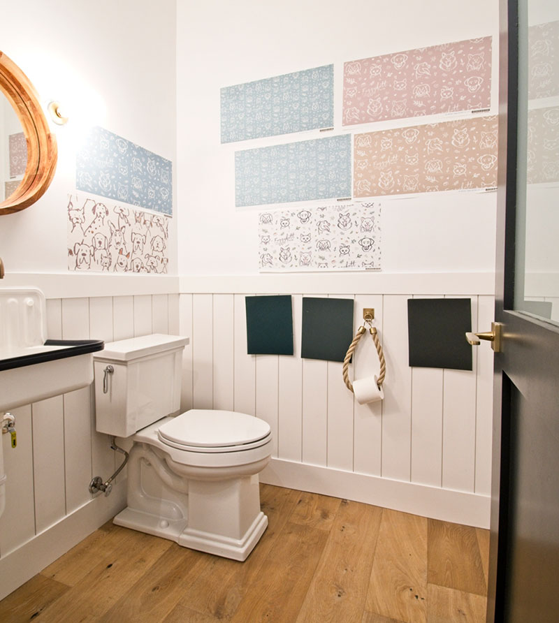 Our Powder Bath, The Never-Ending One-Room Challenge: Part 2 • White ...