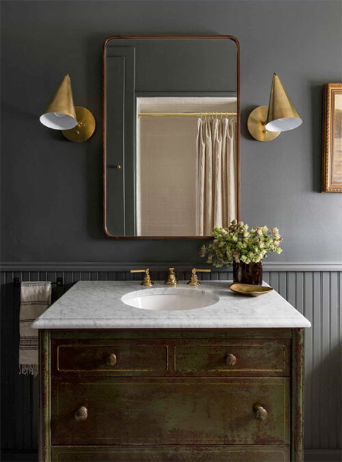 18 Beautiful Dark & Moody Bathrooms • White Oak & Linen Design Co ...