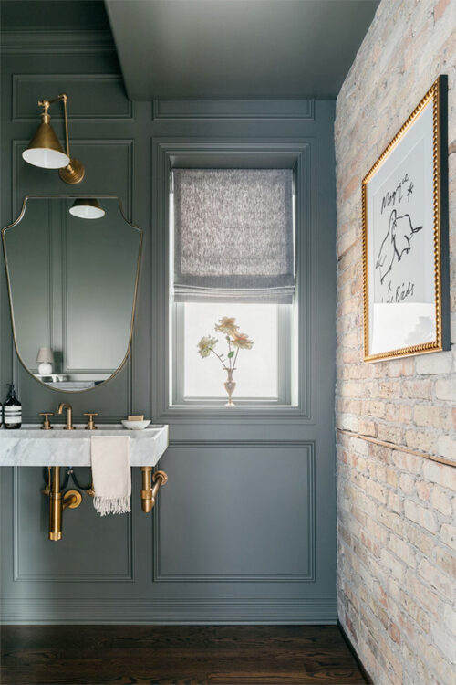 18 Beautiful Dark & Moody Bathrooms • White Oak & Linen Design Co ...