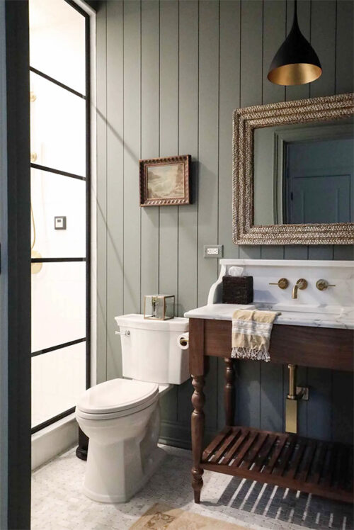 18 Beautiful Dark & Moody Bathrooms • White Oak & Linen Design Co ...