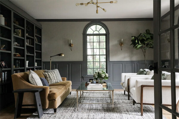 18 Beautiful Dark & Moody Living Rooms • White Oak & Linen Design Co ...